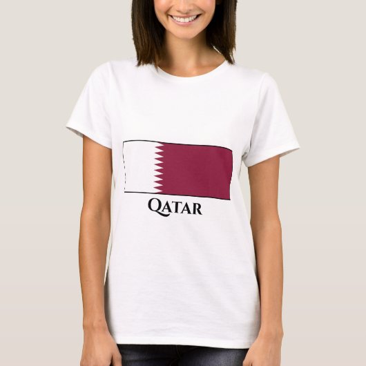 Katar-Flag T-Shirt (Vorderseite)