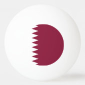 Katar-Flag Tischtennisball (Rückseite)