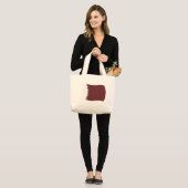 Katar Flag Tote Bag Jumbo Stoffbeutel (Vorderseite (Model))