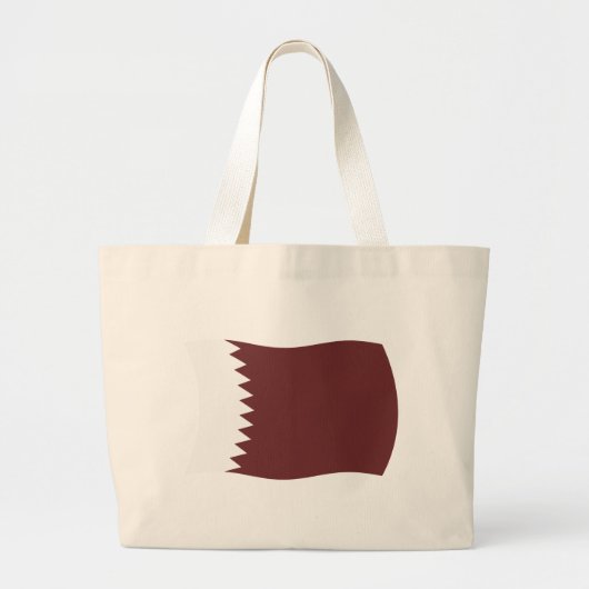 Katar Flag Tote Bag Jumbo Stoffbeutel (Vorne)
