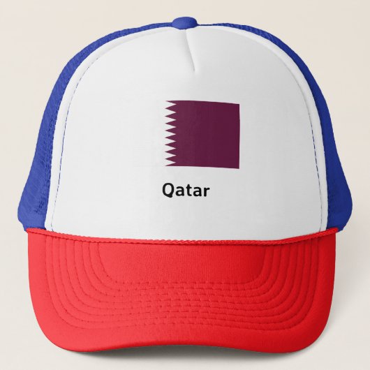 Katar-Flag Truckerkappe (Vorderseite)