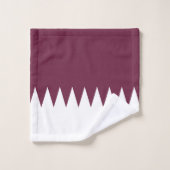 Katar-Flagge Badhandtuch Set (Waschlappen)