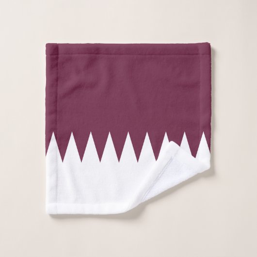 Katar-Flagge Badhandtuch Set (Waschlappen)
