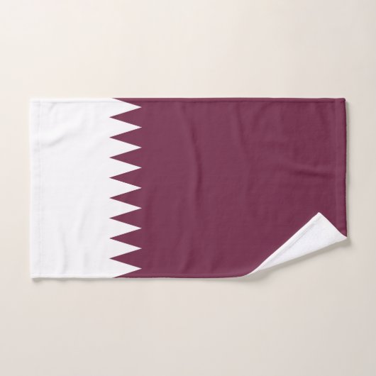Katar-Flagge Badhandtuch Set (Handtuch)