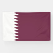 Katar-Flagge Banner (Horizontal)