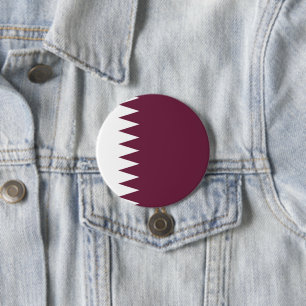 Katar-Flagge Button
