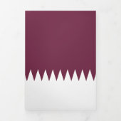 Katar-Flagge Dreifach Gefaltete Karte (Cover)