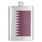 Katar-Flagge Flachmann (Vorderseite)