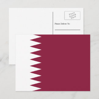 Katar-Flagge, Flagge Katars Postkarte