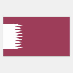 Katar-Flagge, Flagge Katars Rechteckiger Aufkleber