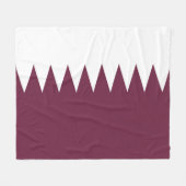 Katar-Flagge Fleecedecke (Vorderseite (Horizontal))