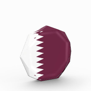 Katar-Flagge Fotoblock