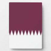 Katar-Flagge Fotoplatte (Vorderseite)
