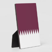 Katar-Flagge Fotoplatte (Seite)