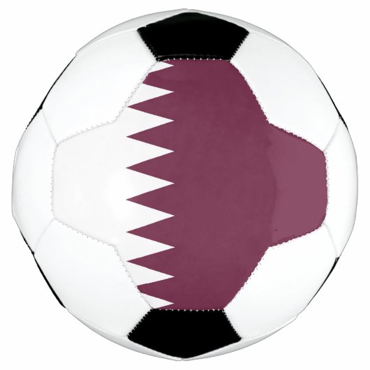 Katar-Flagge Fußball (Vorderseite)