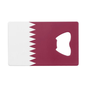 Katar-Flagge Geldbeutel Flaschenöffner