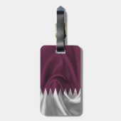 Katar-Flagge Gepäckanhänger (Rückseite vertikal)