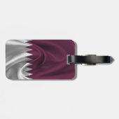 Katar-Flagge Gepäckanhänger (Rückseite horizontal)