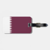 Katar-Flagge Gepäckanhänger (Rückseite horizontal)