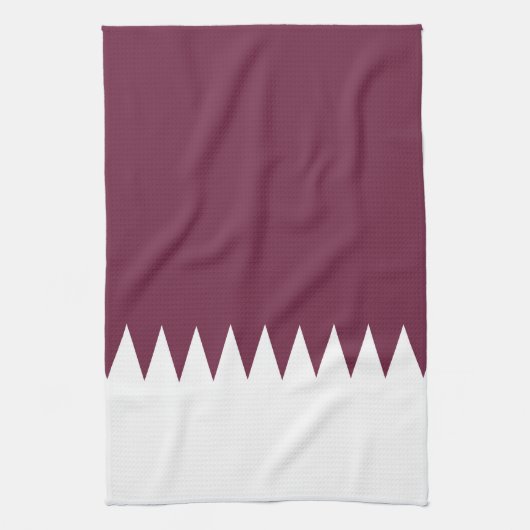 Katar-Flagge Geschirrtuch (Vertikal)