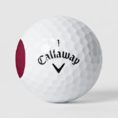 Katar-Flagge Golfball (Logo)