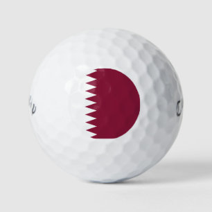 Katar-Flagge Golfball