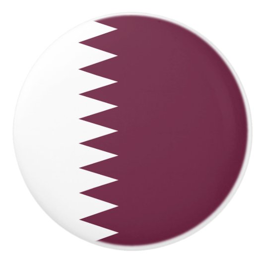 Katar-Flagge Keramikknauf (Vorderseite)