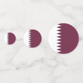 Katar-Flagge Konfetti (Rückseiten)