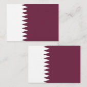 Katar-Flagge Mitteilungskarte (Vorne/Hinten)