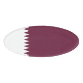 Katar-Flagge Namenschild (Vorderseite)