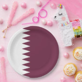 Katar-Flagge Pappteller (Party)