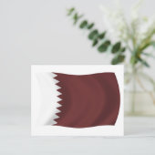 Katar-Flagge Postkarte (Stehend Vorderseite)