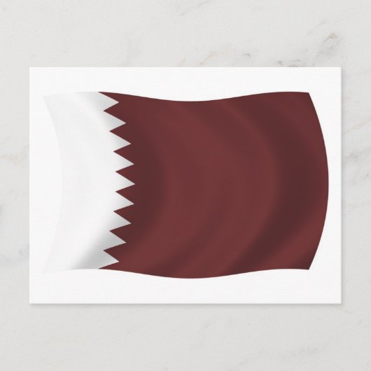 Katar-Flagge Postkarte (Vorderseite)