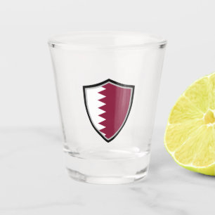Katar-Flagge Schnapsglas