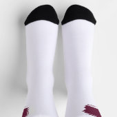 Katar-Flagge Socken (Oben)