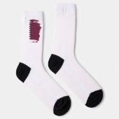 Katar-Flagge Socken (Rechts)