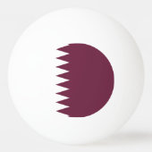Katar-Flagge Tischtennisball (Rückseite)