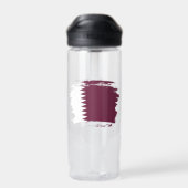 Katar-Flagge Trinkflasche (Rückseite)