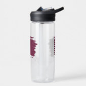 Katar-Flagge Trinkflasche (Links)