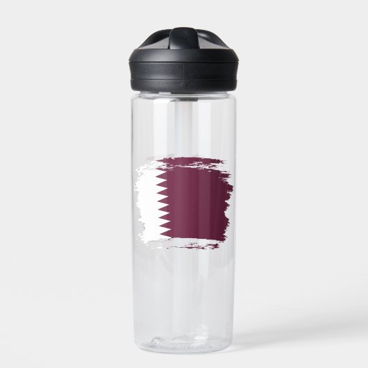 Katar-Flagge Trinkflasche (Vorderseite)