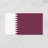 Katar-Flagge Visitenkarte (Vorderseite)