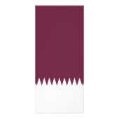 Katar-Flagge Werbekarte (Hinten)