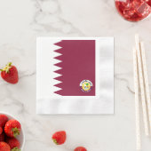 Katar-Flaggenemblem Serviette (Beispiel)