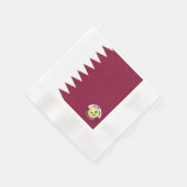 Katar-Flaggenemblem Serviette (Ecke)