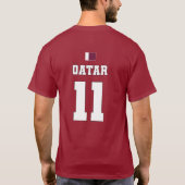 Katar Football Soccer Team #11 T - Shirt (Rückseite)