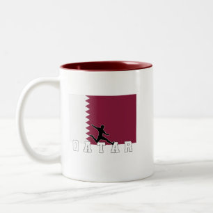 Katar Fußball Katarische Nationalmannschaft Zweifarbige Tasse
