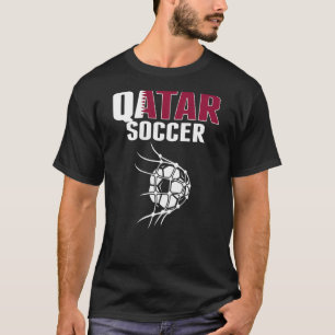 Katar Fußballball Im Netz Tor Katarischer Fußball T-Shirt