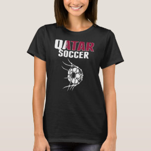 Katar Fußballball Im Netz Tor  Katarischer Fußball T-Shirt