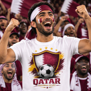 Katar Fußballfan Fußball Weltmeisterschaft Anhänge T-Shirt