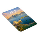 Katar Illustration Reise Kunst Vintage Magnet (Rechte Seite)